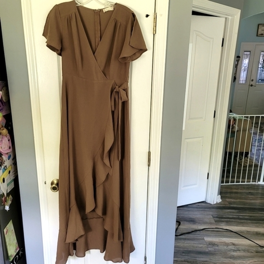 Altard State Springvale Maxi Dress M Brown - Picture 1 of 9